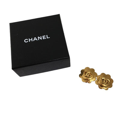 CHANEL Earring Gold Plated gold Earring 96P Women Used Authentic