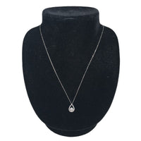 JEWELRY Necklace Necklace Shizuku Drop D0.326ct,D0.15ct pt850, diamond Platinum Women Used Authentic