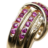 JEWELRY Ring Ruby Ruby, Diamond K18 yellow gold gold Women Used Authentic