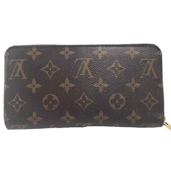 LOUIS VUITTON Long Wallet Purse M41895 Monogram canvas Fuchsia Zip Around Monogram Zippy wallet unisex(Unisex) Used Authentic