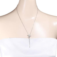 JEWELRY Necklace PendantNecklace Diamond 0.36ct 18K white gold, diamond White gold Women Used Authentic