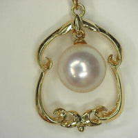JEWELRY Necklace PendantNecklace K18 Yellow Gold, Pearl gold Women Used Authentic