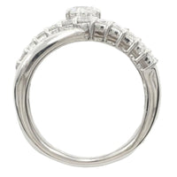 JEWELRY Ring Pt900Platinum, Diamond Platinum Women Used Authentic