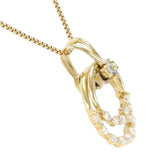 JEWELRY Necklace PendantNecklace D0.77ct 18K gold, diamond gold Women Used Authentic
