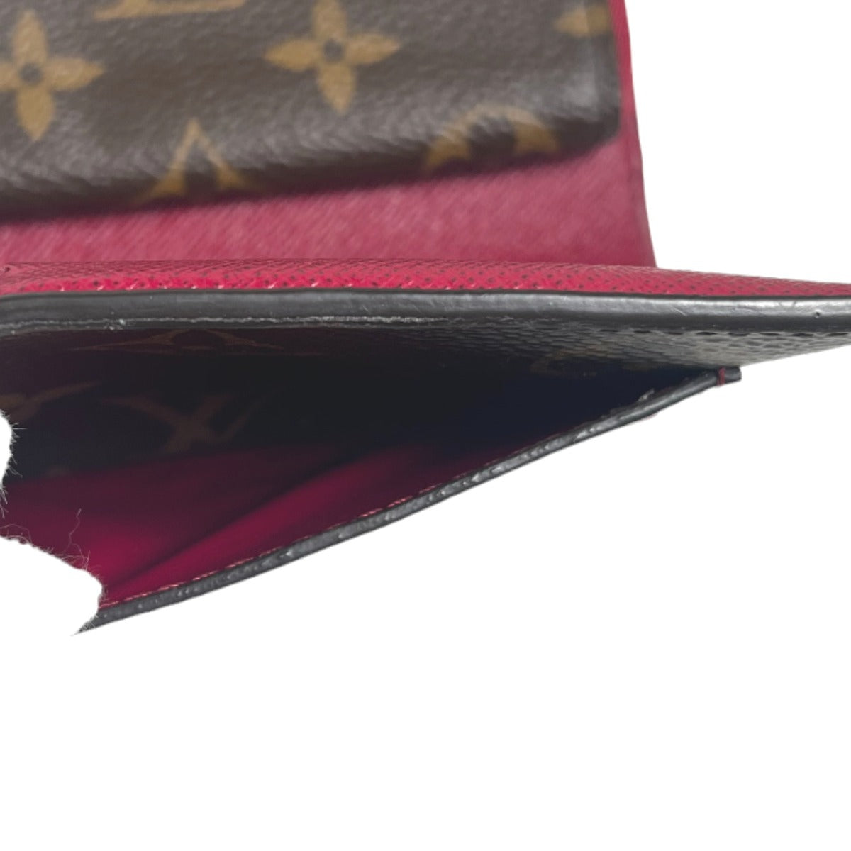 LOUIS VUITTON Bifold Wallet M69433 Monogram canvas Fuchsia Bifold Wallet Monogram Portefeuille Juliet Women Used Authentic