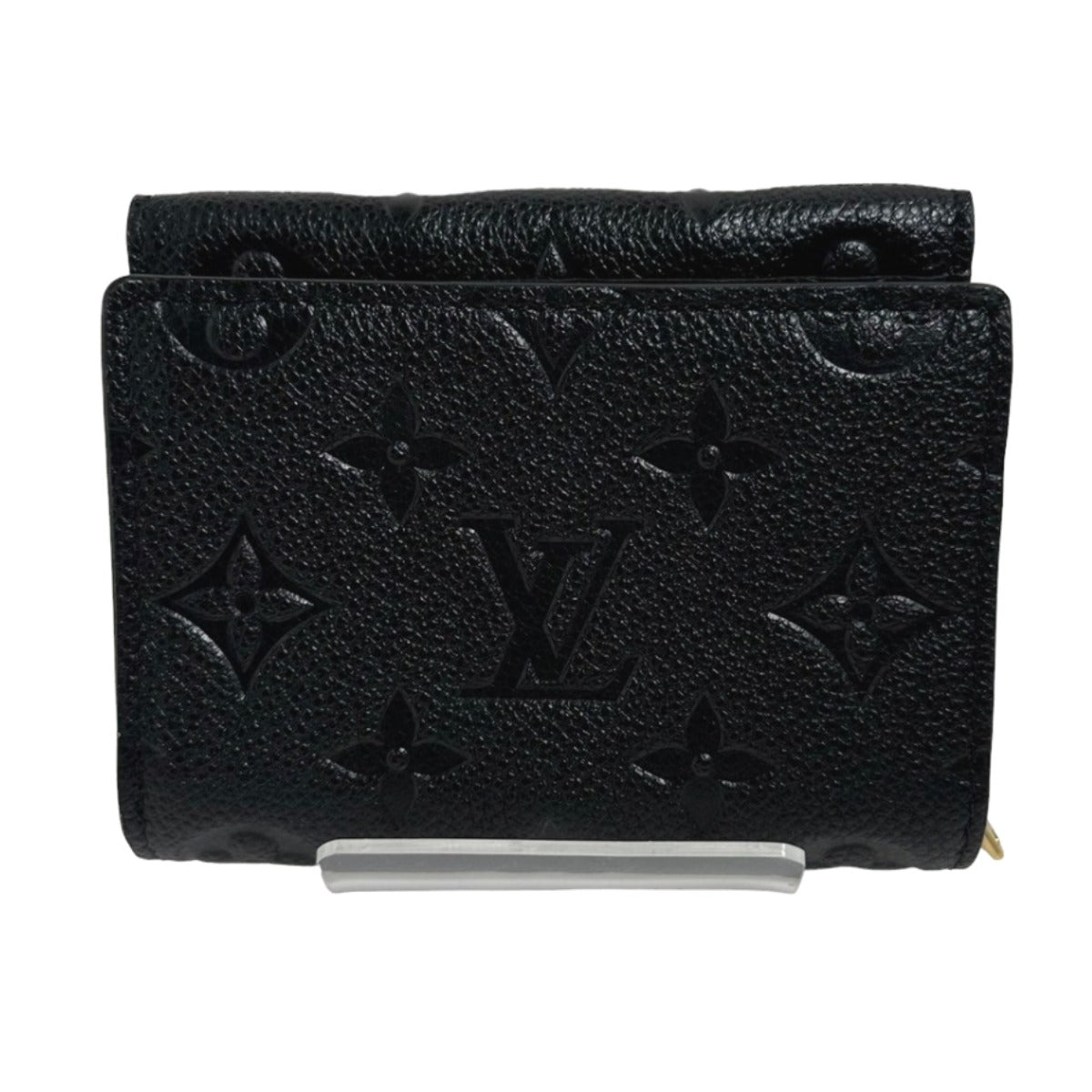 LOUIS VUITTON Tri-fold wallet M80880 Monogram Ann Platt black Tri-fold wallet Ann Platt Portefeuille Metis Women Used Authentic