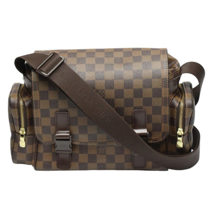 LOUIS VUITTON Shoulder Bag Damier canvas Brown Shoulder Bag Damier Reporter Melville mens Used Authentic