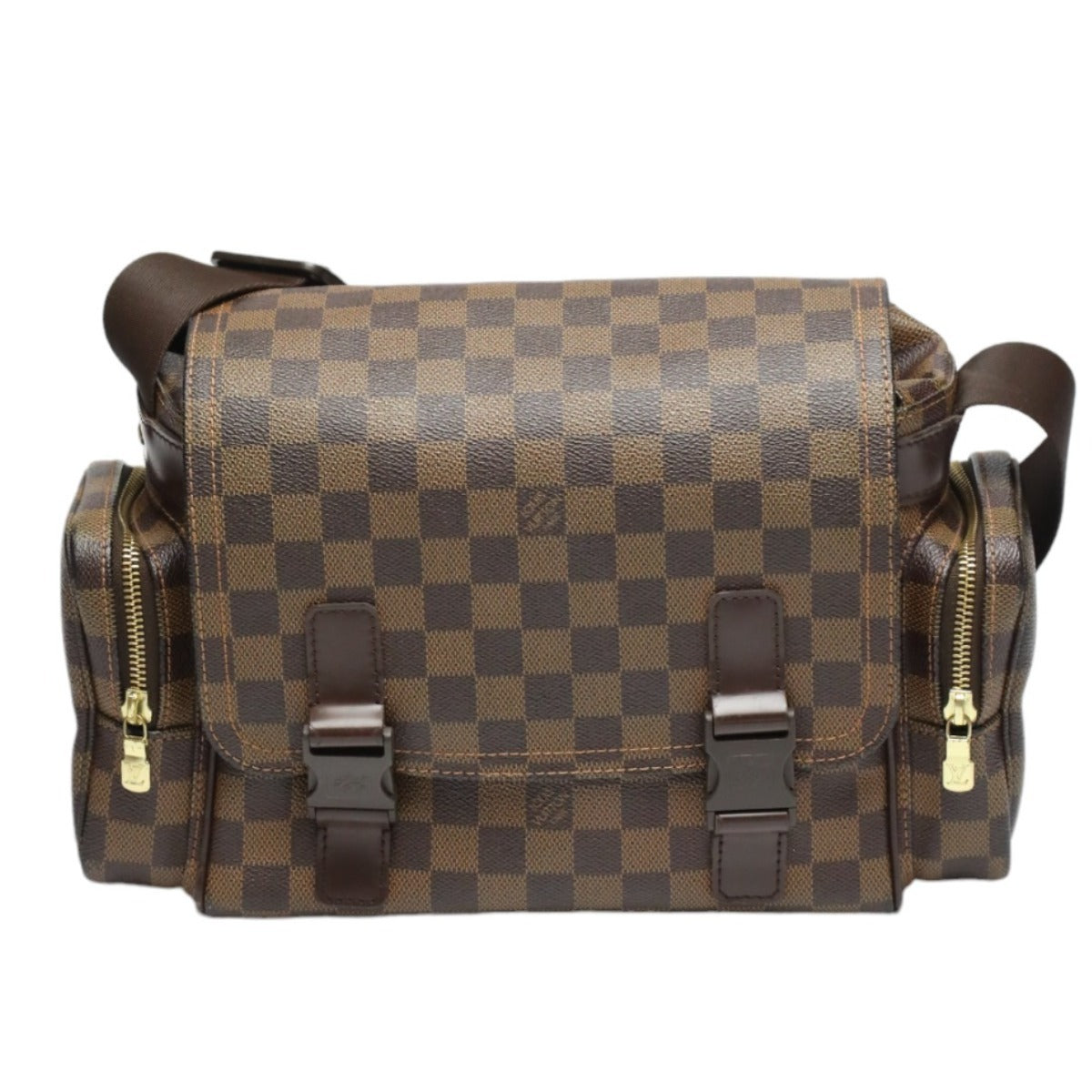 LOUIS VUITTON Shoulder Bag Damier canvas Brown Shoulder Bag Damier Reporter Melville mens Used Authentic