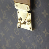 LOUIS VUITTON Briefcase Business bag Monogram Cerviet Fermoire Monogram canvas M53305 Brown Used Authentic