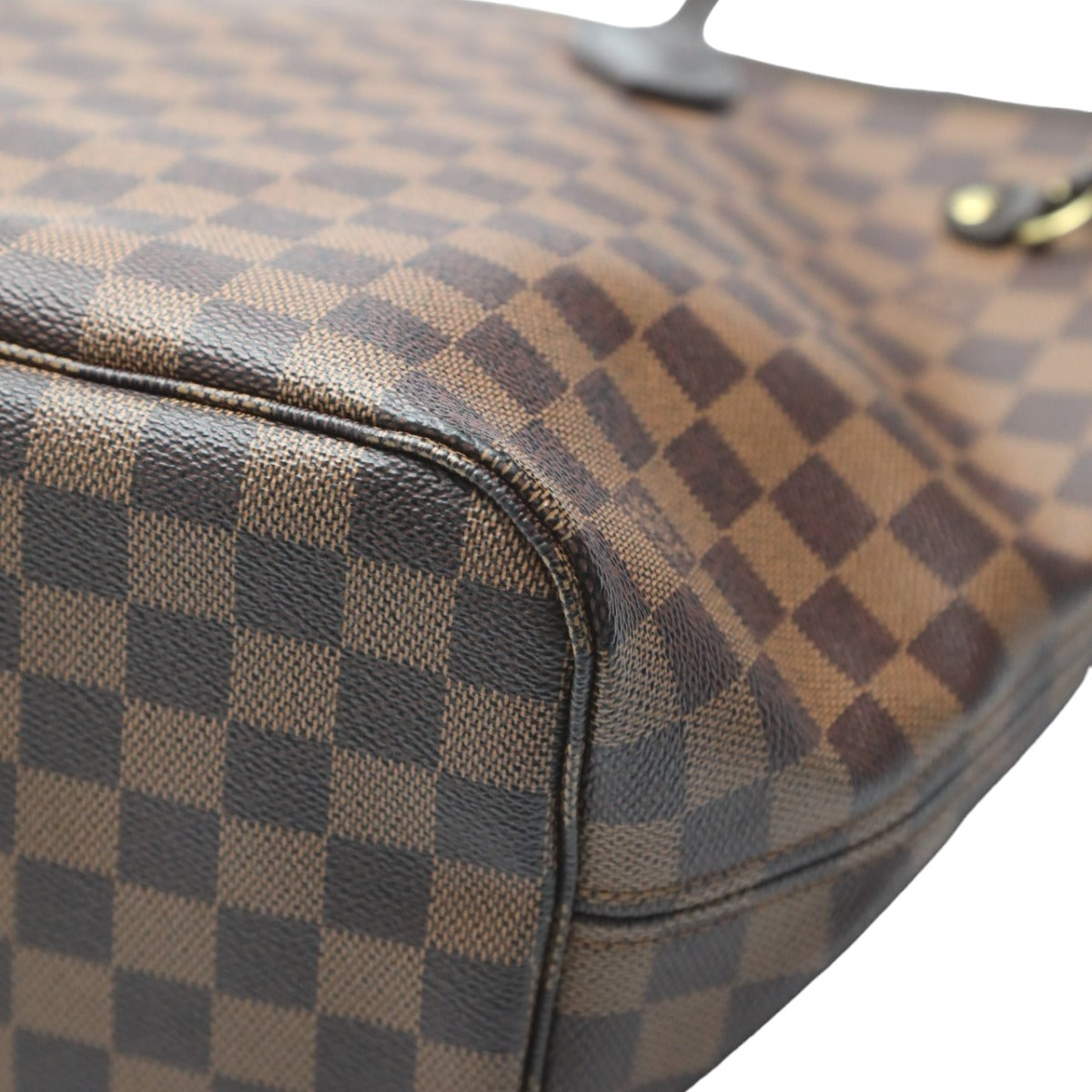 LOUIS VUITTON Tote Bag N41358 Damier canvas Brown Neverfull MM Damier No pouch Women Used Authentic