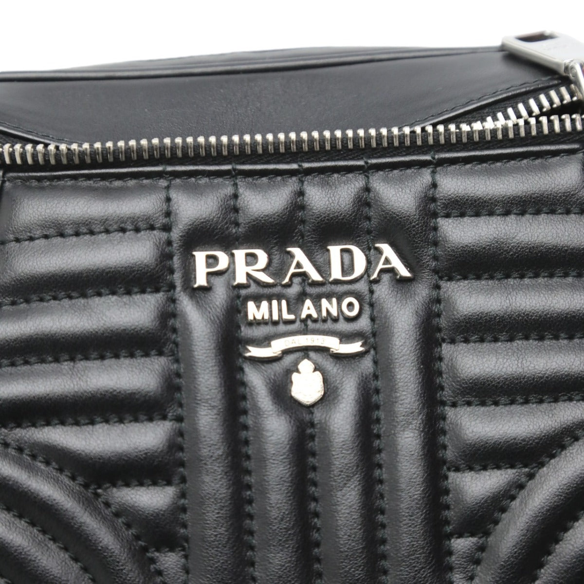 PRADA Shoulder Bag 1BL006 Calfskin black lightweight Crossbody