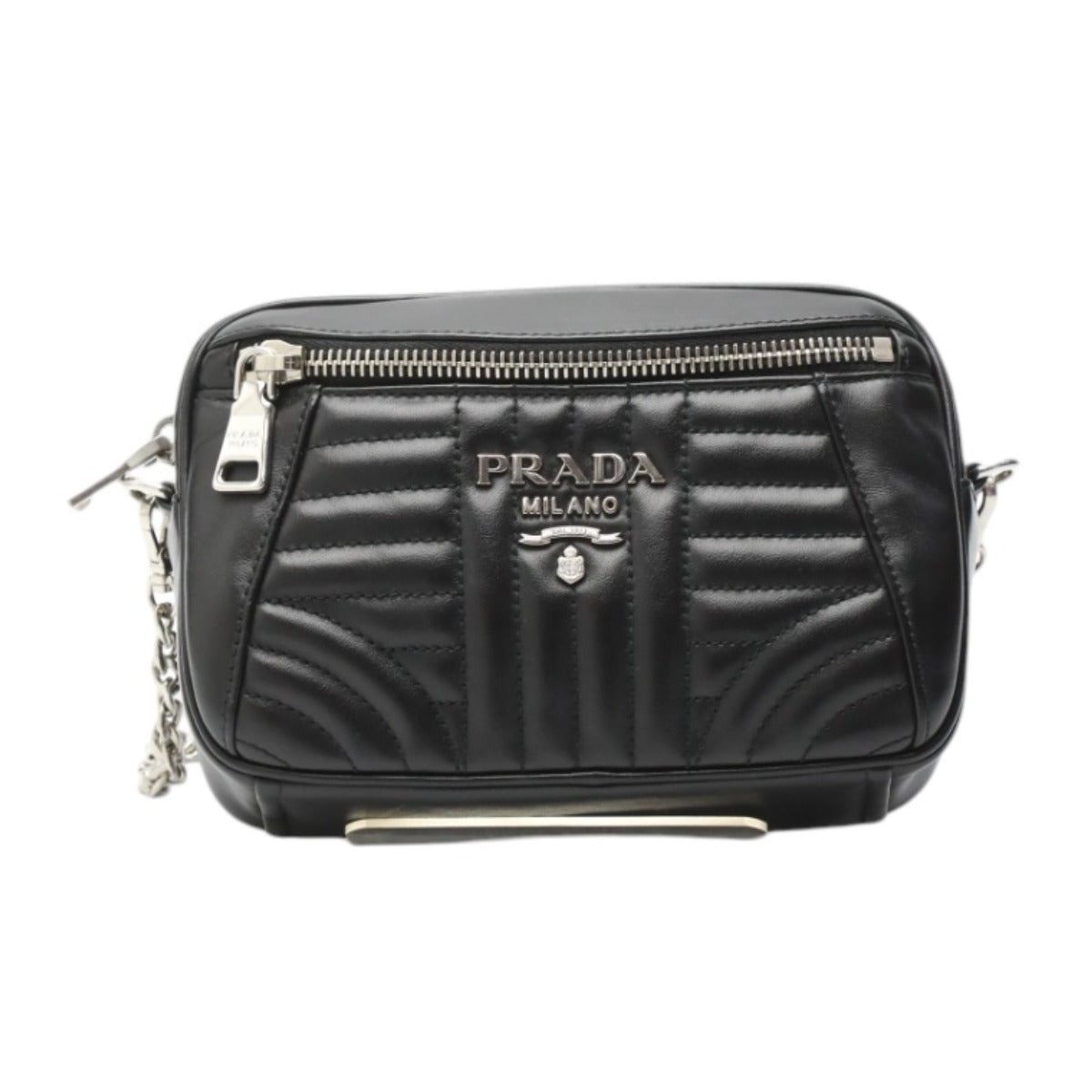 PRADA Shoulder Bag 1BL006 Calfskin black lightweight Crossbody