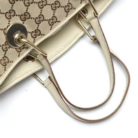 GUCCI Handbag Mini Tote Bag GG canvas 120844 GG canvas beige Women Used Authentic