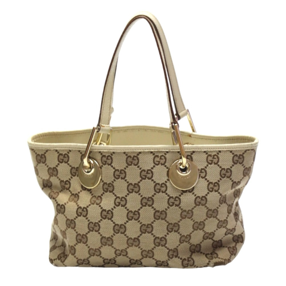 GUCCI Handbag GG canvas beige Mini Tote Bag GG canvas 120844 Women Used Authentic