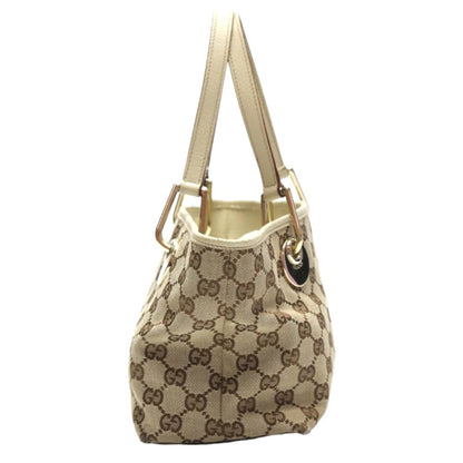 GUCCI Handbag GG canvas beige Mini Tote Bag GG canvas 120844 Women Used Authentic