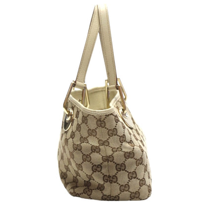 GUCCI Handbag GG canvas beige Mini Tote Bag GG canvas 120844 Women Used Authentic