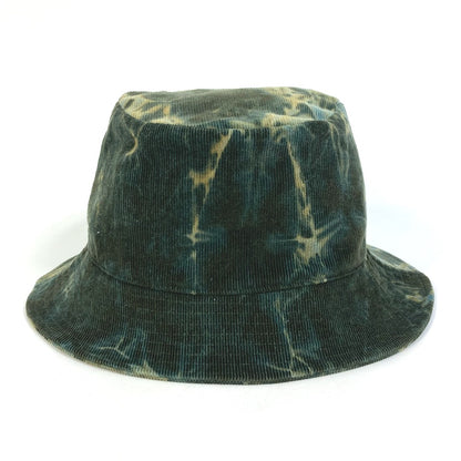 CELINE hat 2AU5B214Q cotton green Corduroy tie-dye logo hat unisex(Unisex) L Used Authentic