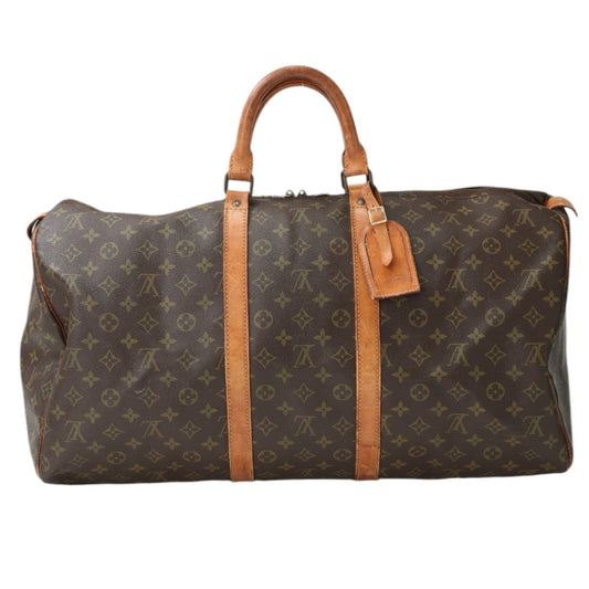 LOUIS VUITTON Boston Duffel bag M41424 Monogram canvas Brown Monogram Keepall 55