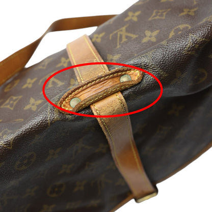 LOUIS VUITTON Shoulder Bag M42254 Monogram canvas Monogram canvas, leather Brown Samuel 35 Monogram Women Used Authentic