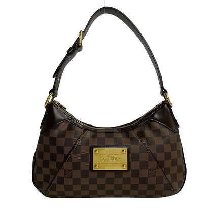 LOUIS VUITTON Shoulder Bag leather Brown Damier Thames PM