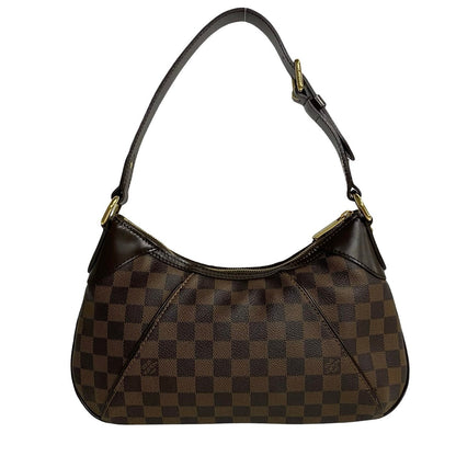 LOUIS VUITTON Shoulder Bag leather Brown Damier Thames PM