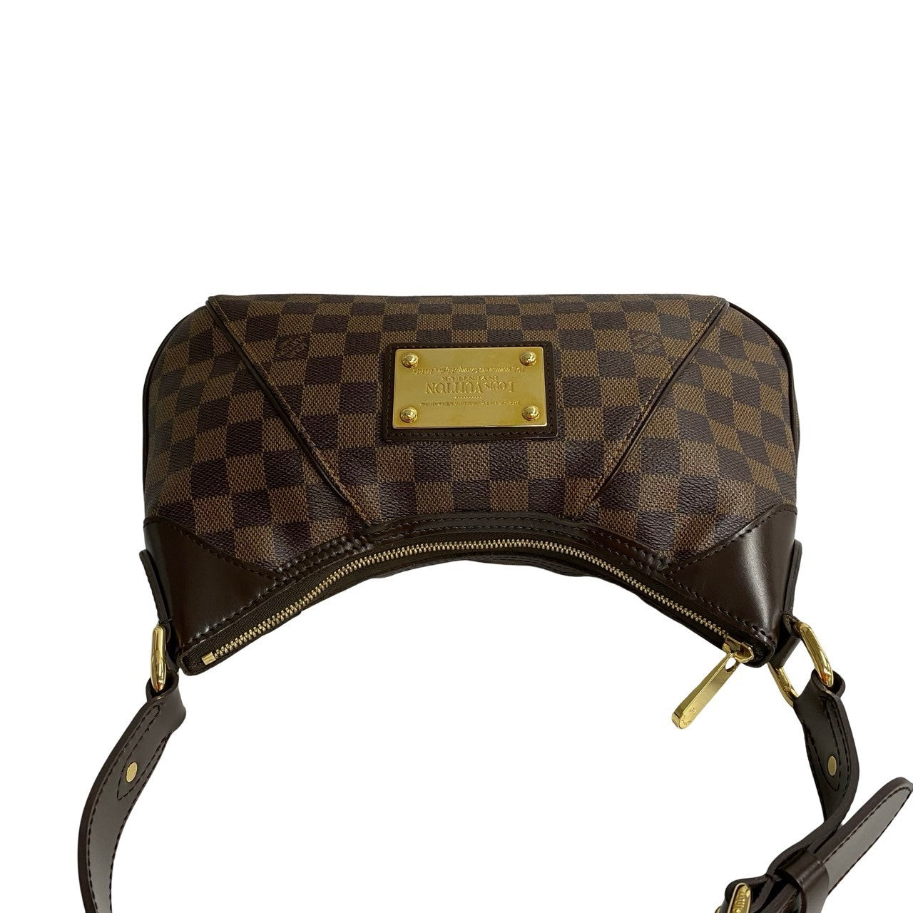 LOUIS VUITTON Shoulder Bag leather Brown Damier Thames PM