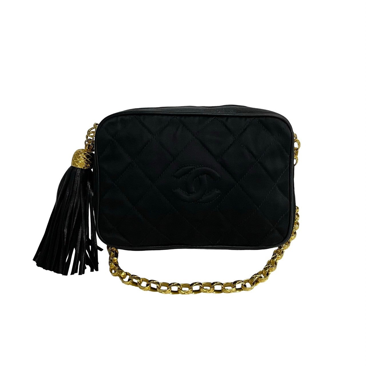 CHANEL Shoulder Bag Nylon black Matrasse