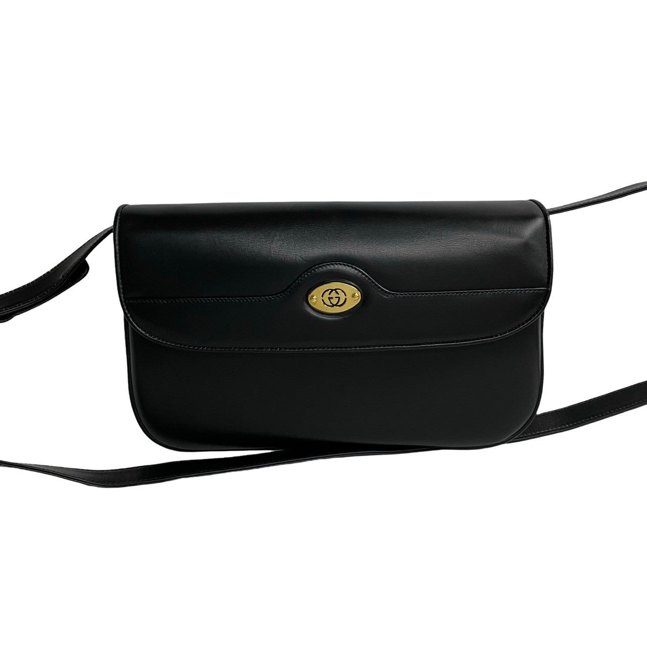 GUCCI Shoulder Bag leather black