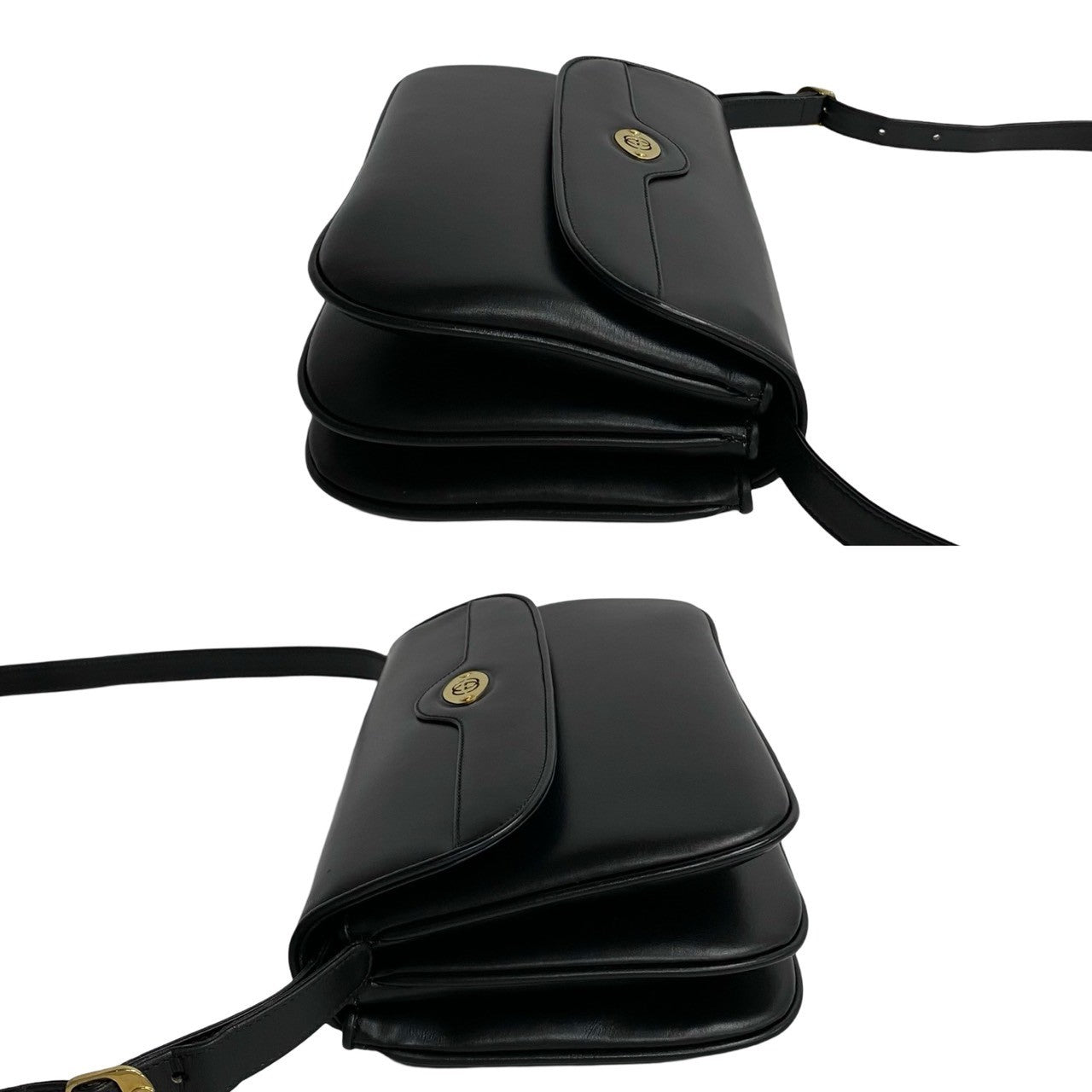 GUCCI Shoulder Bag leather black