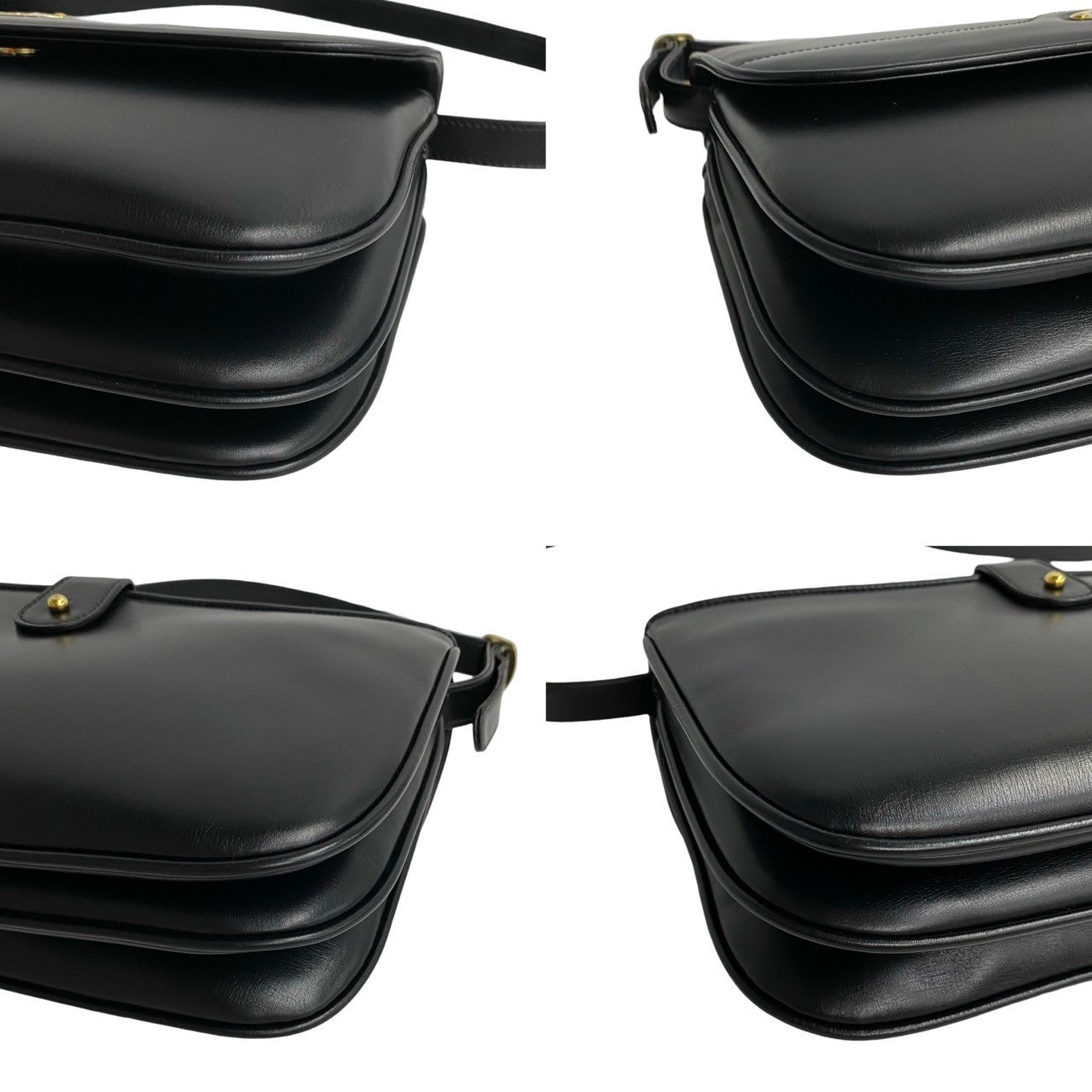 GUCCI Shoulder Bag leather black