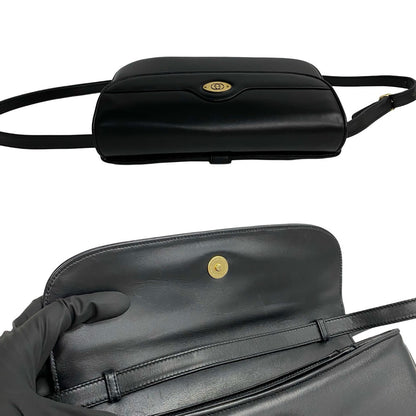 GUCCI Shoulder Bag leather black