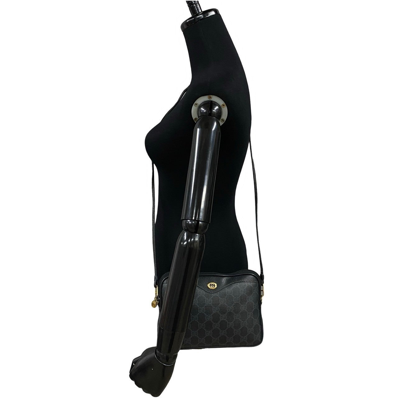 GUCCI Shoulder Bag leather black