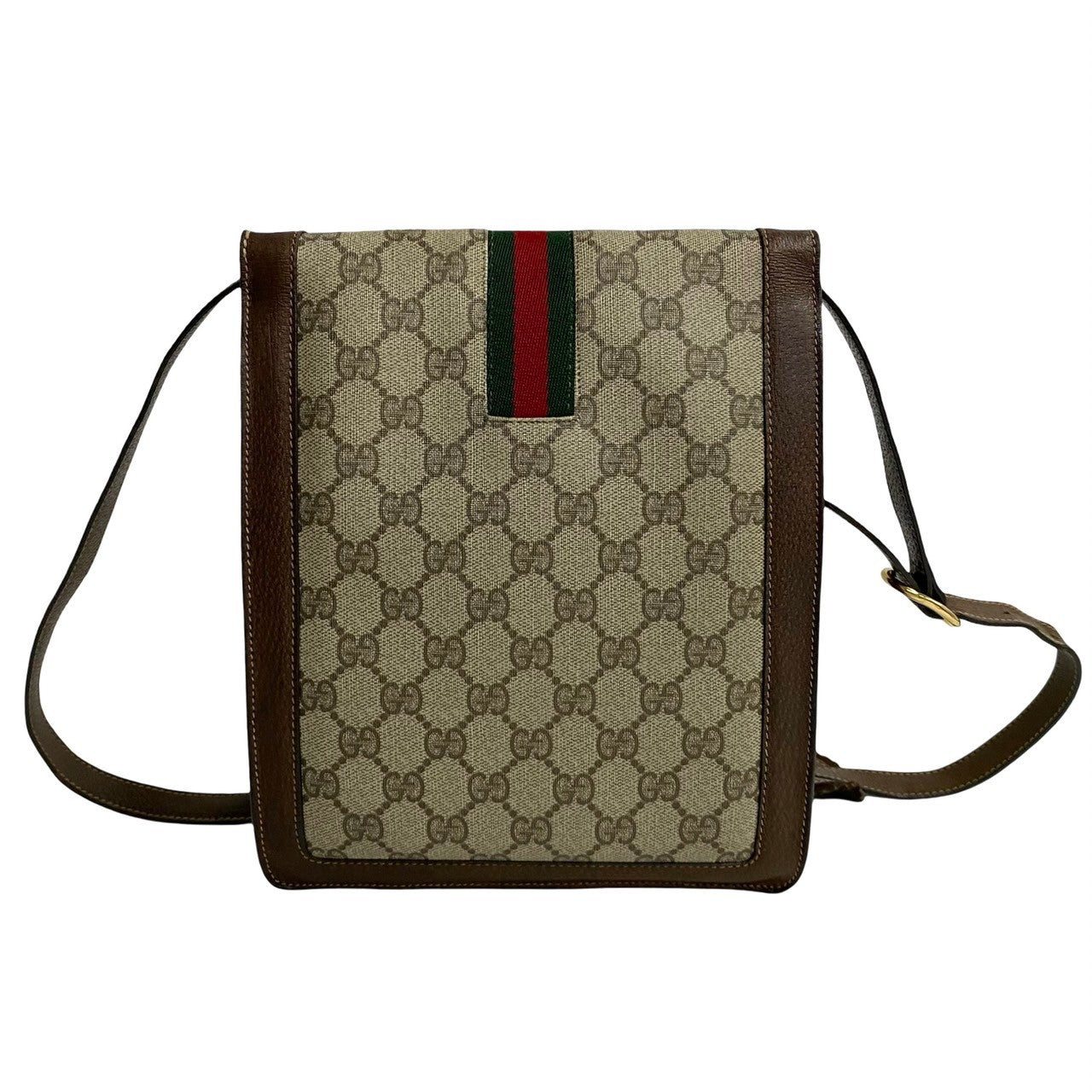 GUCCI Shoulder Bag leather Brown Sherry line