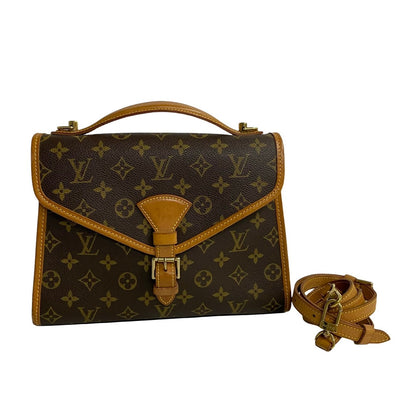 LOUIS VUITTON Shoulder Bag leather Brown Monogram Bel Air