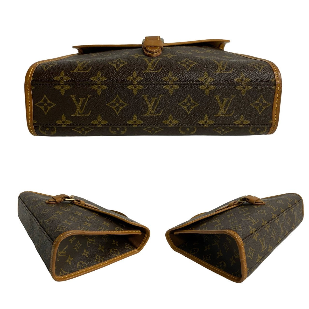 LOUIS VUITTON Shoulder Bag leather Brown Monogram Bel Air