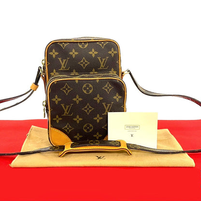 LOUIS VUITTON Shoulder Bag leather Brown Monogram Amazone