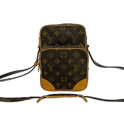 LOUIS VUITTON Shoulder Bag leather Brown Monogram Amazone