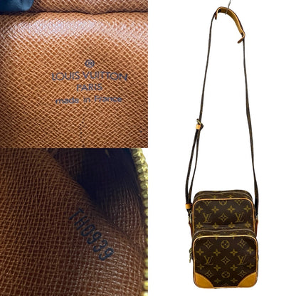 LOUIS VUITTON Shoulder Bag leather Brown Monogram Amazone