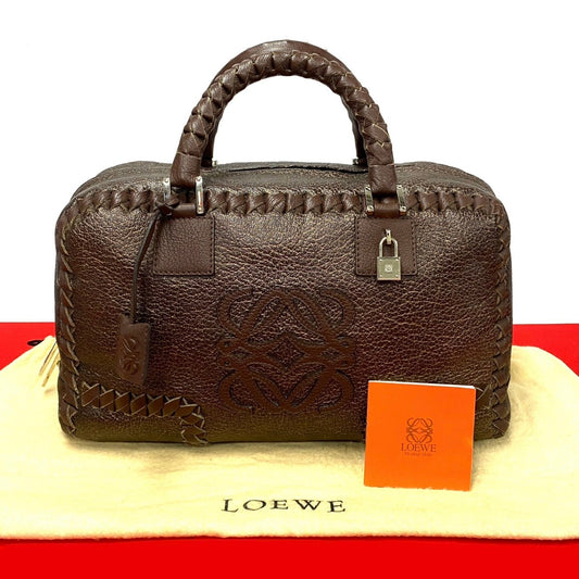 LOEWE Boston Duffel bag leather Brown Amazonas