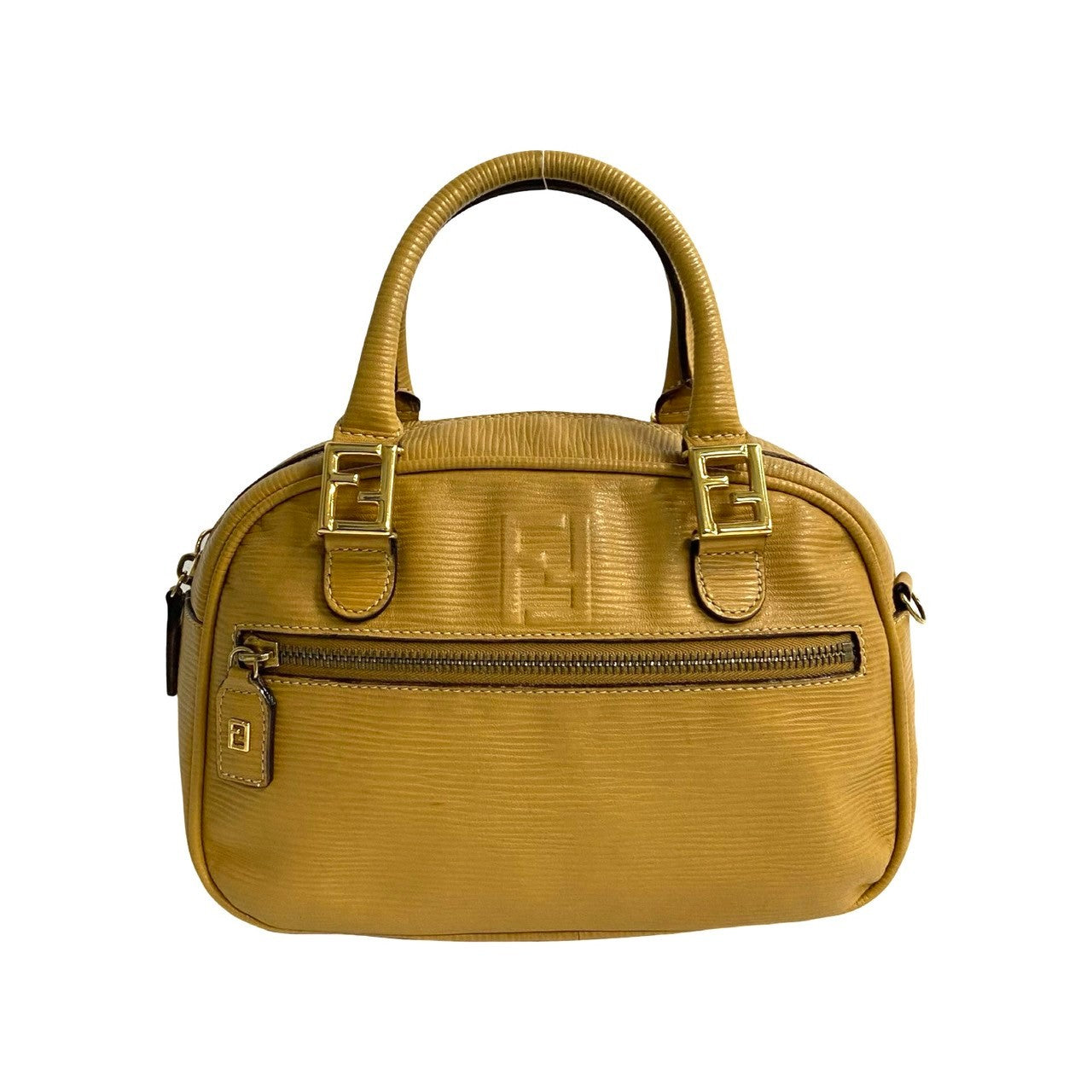 FENDI Handbag leather beige