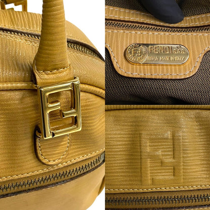 FENDI Handbag leather beige