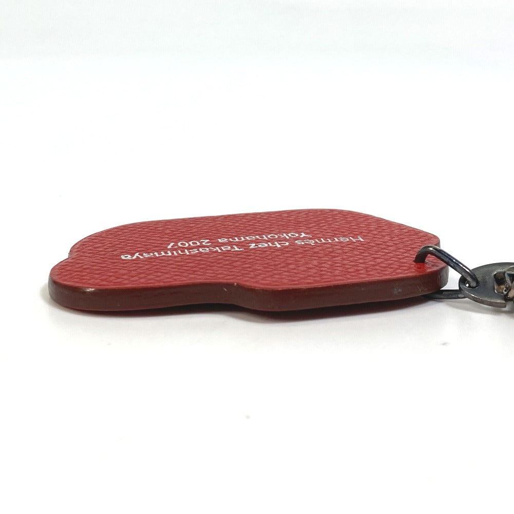 HERMES key ring Epsom Red 2007 Yokohama Takashimaya Limited red shoes shoes Women Used Authentic