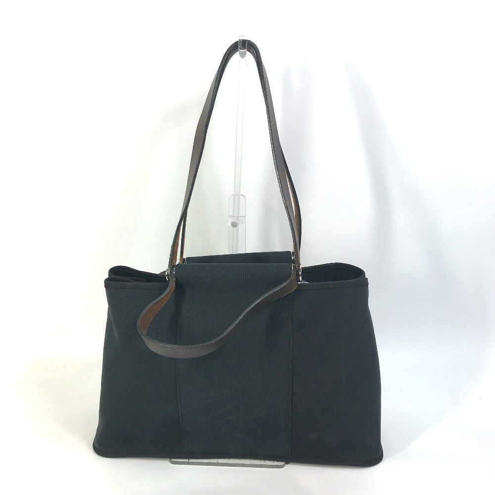 HERMES Tote Bag Towar Office / Leather black Handbag Kabak Elan PM Women Used Authentic