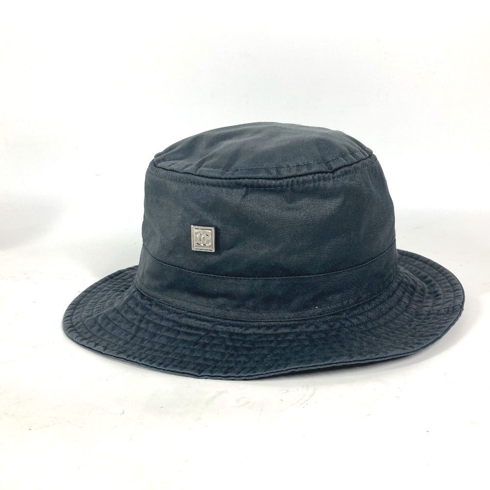 CHANEL hat Cotton, Polyamide Black type Sports CC COCO Mark logo S