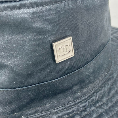 CHANEL hat Cotton, Polyamide Black type Sports CC COCO Mark logo S