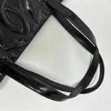 CHANEL Shoulder Bag Tote Bag Shoulder bag Trip Luco co enamel black Women Used Authentic