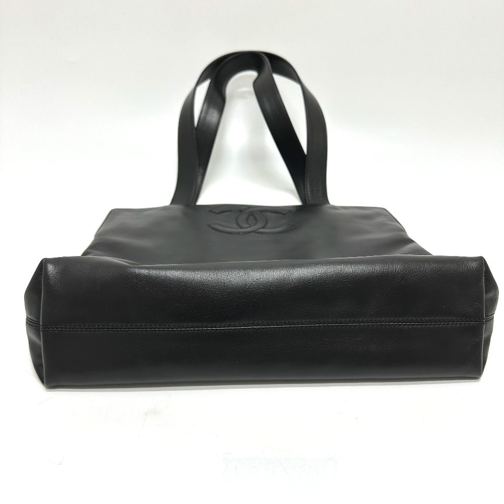 CHANEL Tote Bag lambskin black COCO Mark