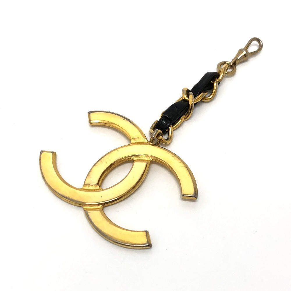 CHANEL charm Gold Plated gold Big COCO Mark Women Used Authentic