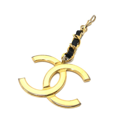 CHANEL charm Gold Plated gold Big COCO Mark Women Used Authentic