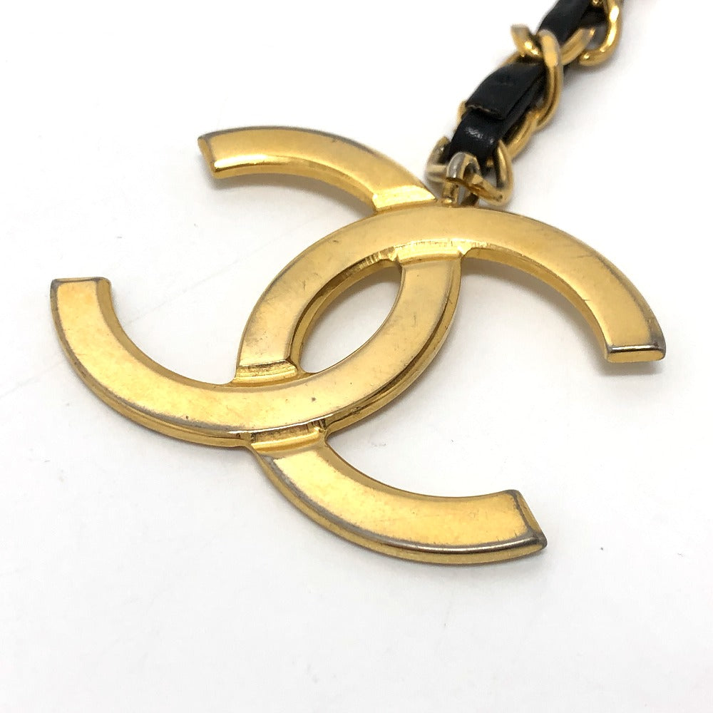 CHANEL charm Gold Plated gold Big COCO Mark Women Used Authentic